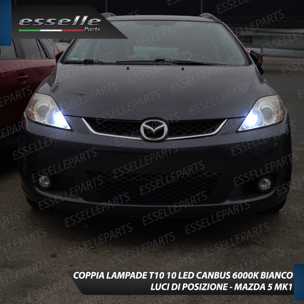 Luci posizione T10 W5W 10 LED Canbus Mazda 5 I