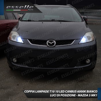 Luci posizione T10 W5W 10 LED Canbus Mazda 5 I