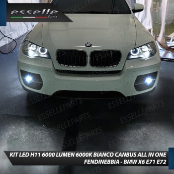 Kit Full LED H11 6000 LUMEN Canbus 6000K Bianco Fendinebbia BMW X6 E71 E72