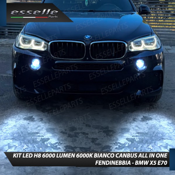 Kit Full LED H8 6000 LUMEN Canbus 6000K Fendinebbia per BMW X5 F15 F85
