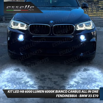 Kit Full LED H8 6000 LUMEN Canbus 6000K Fendinebbia per BMW X5 F15 F85