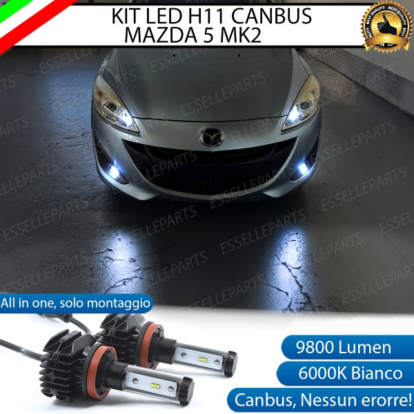 Kit Full LED Fendinebbia H11 9800 LUMEN per Mazda 5 Mk2