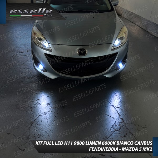 Kit Full LED Fendinebbia H11 9800 LUMEN per Mazda 5 Mk2