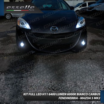 Kit Full LED Fendinebbia H11 6400 LUMEN Mazda 5 Mk2
