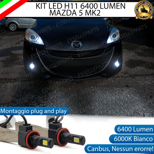 Kit Full LED Fendinebbia H11 6400 LUMEN Mazda 5 Mk2