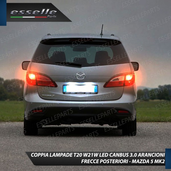 Coppia Frecce Posteriori WY21W T20 24 LED Canbus 3.0 Mazda 5 Mk2