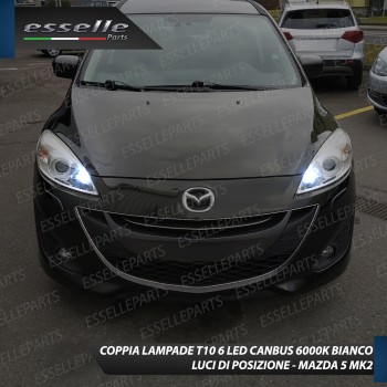 Luci posizione T10 W5W 6 LED Canbus Mazda 5 Mk2