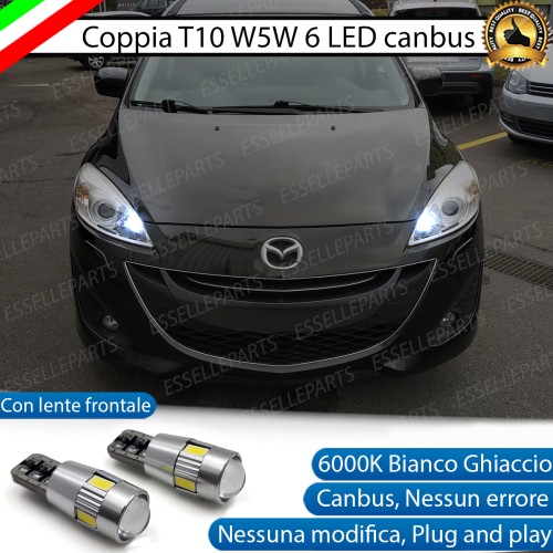 Luci posizione T10 W5W 6 LED Canbus Mazda 5 Mk2