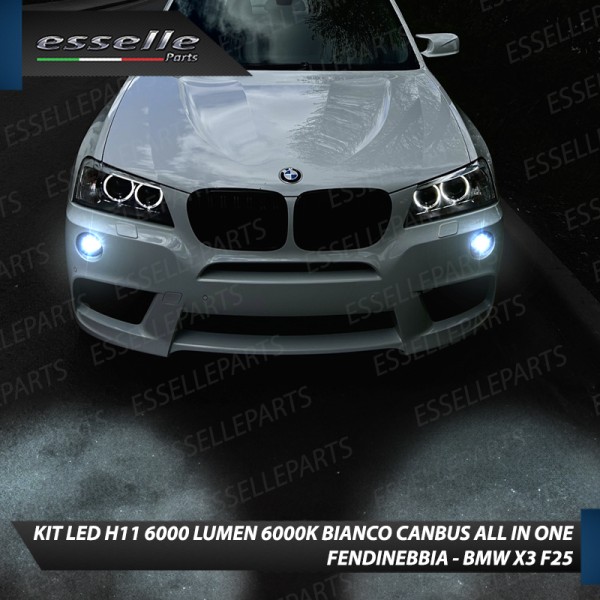 Kit Full LED H11 6000 LUMEN Canbus 6000K Bianco Fendinebbia BMW X3 F25