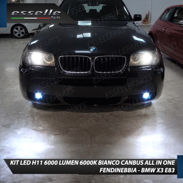 Kit Full LED H11 6000 LUMEN Canbus 6000K Bianco Fendinebbia BMW X3 E83