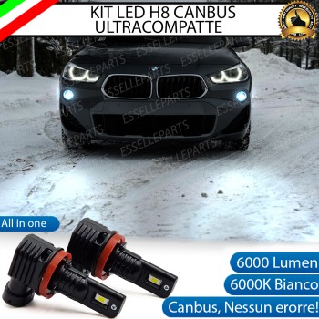 Kit Full LED H8 6000 LUMEN Canbus 6000K Fendinebbia per BMW X2 F39