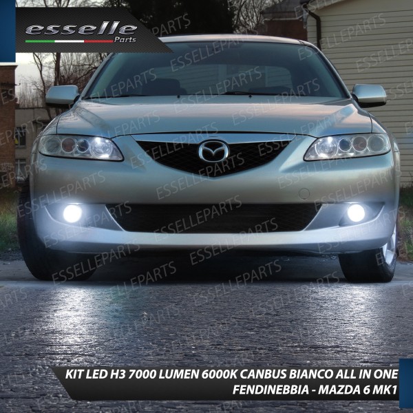 Kit Full LED H3 7000 Lumen Fendinebbia Mazda 6 I