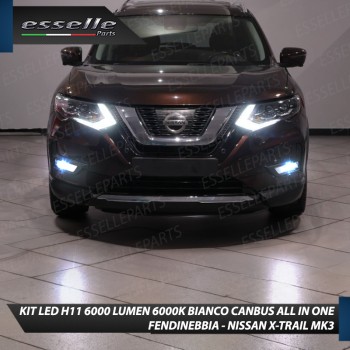 Kit Full LED H11 6000 LUMEN Canbus 6000K Bianco Fendinebbia NISSAN X-TRAIL MK3 Kit Full LED H11 6000 LUMEN Canbus 6000K Bianco Fendinebbia NISSAN X-TRAIL MK3