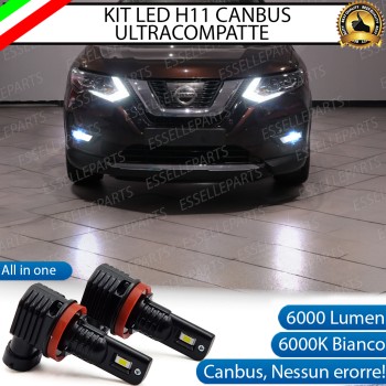 Kit Full LED H11 6000 LUMEN Canbus 6000K Bianco Fendinebbia NISSAN X-TRAIL MK3 Kit Full LED H11 6000 LUMEN Canbus 6000K Bianco Fendinebbia NISSAN X-TRAIL MK3