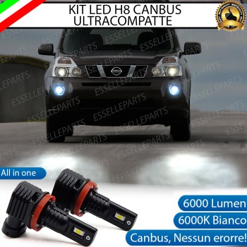 Kit Full LED H8 6000 LUMEN Canbus 6000K Fendinebbia NISSAN X-TRAIL MK2