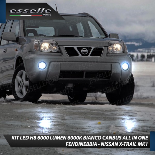 Kit Full LED H8 6000 LUMEN Canbus 6000K Fendinebbia NISSAN X-TRAIL MK1