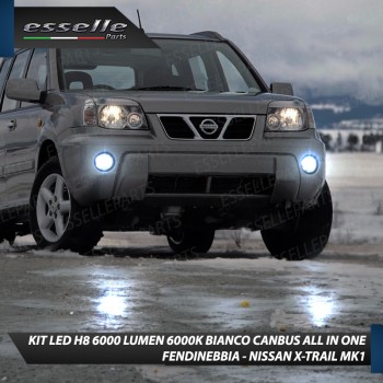 Kit Full LED H8 6000 LUMEN Canbus 6000K Fendinebbia NISSAN X-TRAIL MK1