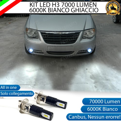 Kit Full LED H3 7000 Lumen Fendinebbia Chrysler Voyager IV