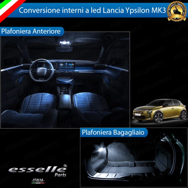 Kit LED interni Completo 6000K bianco Canbus LANCIA YPSILON MK3