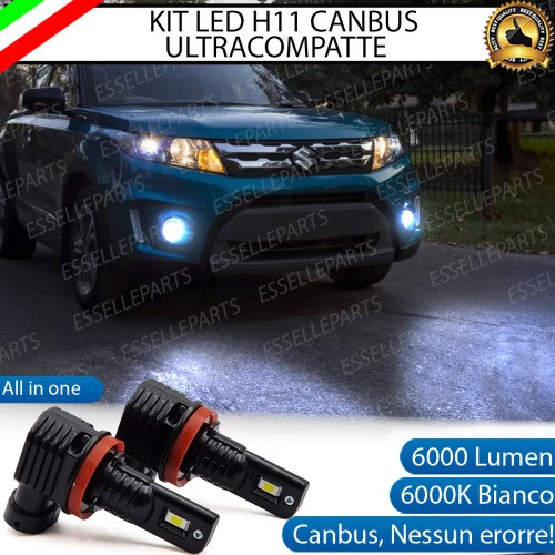 Kit Full LED H11 6000 LUMEN Canbus 6000K Bianco Fendinebbia SUZUKI VITARA MK3