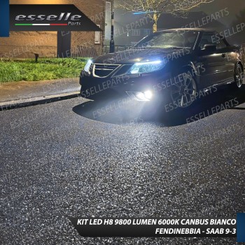 Kit Full LED H8 9800 LUMEN Fendinebbia per SAAB 9-3 SAAB 9-3 MK2 Kit Full LED H8 9800 LUMEN Fendinebbia per SAAB 9-3 SAAB 9-3 MK2