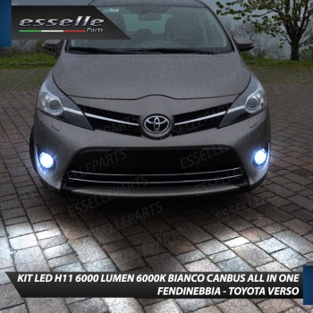 Kit Full LED H11 6000 LUMEN Canbus 6000K Bianco Fendinebbia TOYOTA VERSO Kit Full LED H11 6000 LUMEN Canbus 6000K Bianco Fendinebbia TOYOTA VERSO