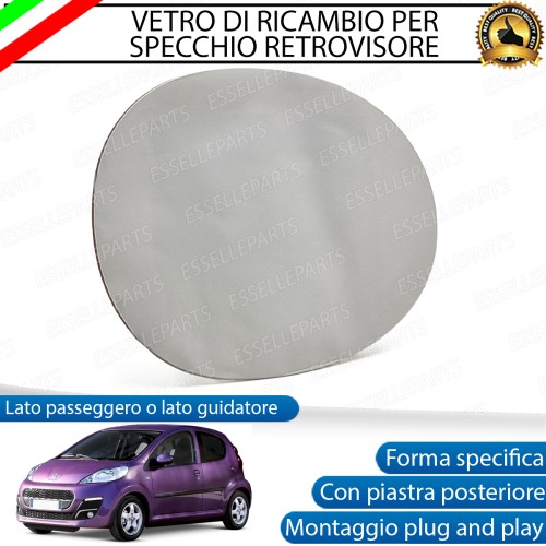 Specchietto Retrovisore esterno Laterale di Ricambio per Peugeot 107