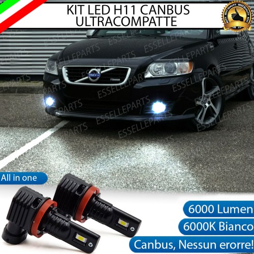 Kit Full LED H11 6000 LUMEN Canbus 6000K Bianco Fendinebbia VOLVO V50
