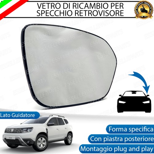 Specchietto Dacia Duster MK2 dal 2018 Retrovisore Lato Guida Sinistro Termico Riscaldabile