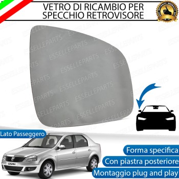Specchietto Dacia Logan dal 2008 al 2012 Retrovisore Lato Passeggero Destro