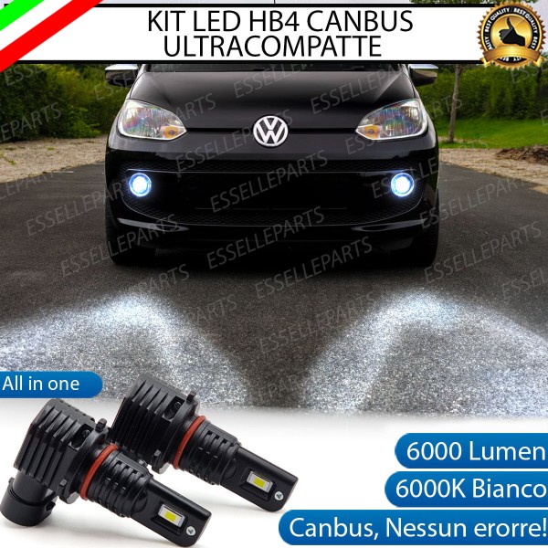 Kit Full LED HB4 6000 LUMEN Canbus 6000K Bianco Fendinebbia per VOLKSWAGEN UP