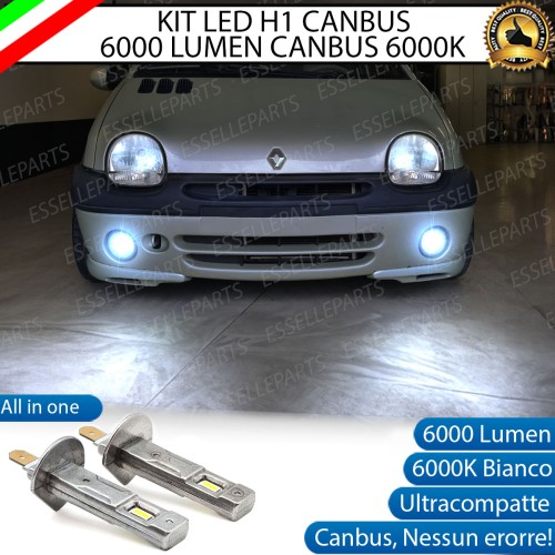 Kit Full LED coppia H1 6000 LUMEN Fendinebbia per RENAULT TWINGO MK1