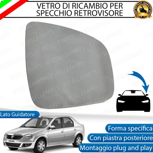 Specchietto Dacia Logan dal 2008 al 2012 Retrovisore Lato Guida Sinistro