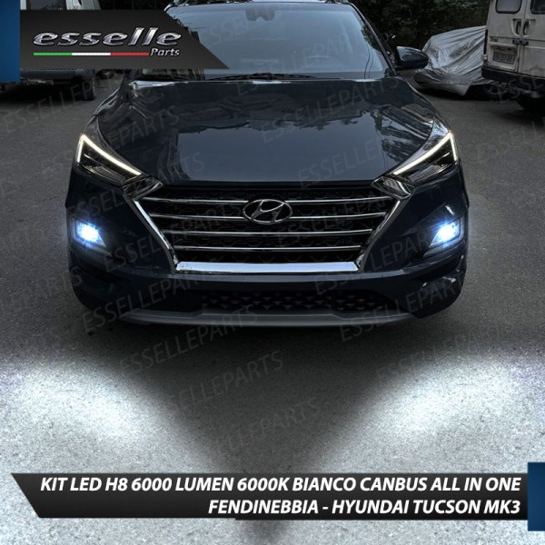 Kit Full LED H8 6000 LUMEN Canbus 6000K Fendinebbia HYUNDAI TUCSON MK3 RESTYLING