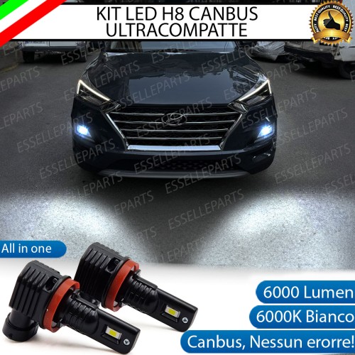 Kit Full LED H8 6000 LUMEN Canbus 6000K Fendinebbia HYUNDAI TUCSON MK3 RESTYLING