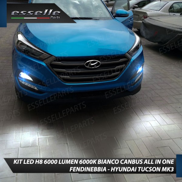 Kit Full LED H8 6000 LUMEN Canbus 6000K Fendinebbia HYUNDAI TUCSON MK3 PRE-RESTYLING