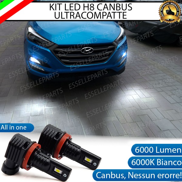 Kit Full LED H8 6000 LUMEN Canbus 6000K Fendinebbia HYUNDAI TUCSON MK3 PRE-RESTYLING