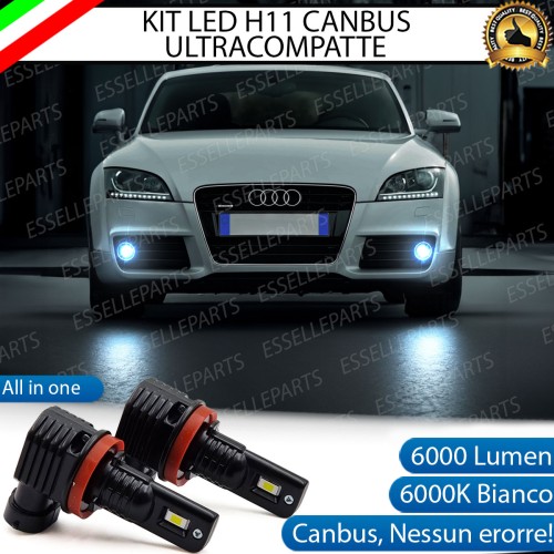 Kit Full LED H11 6000 LUMEN Canbus 6000K Bianco Fendinebbia AUDI TT 8J