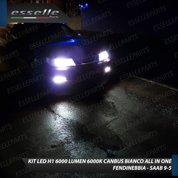 Kit Full LED coppia H1 6000 LUMEN Fendinebbia per Saab 9-5