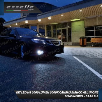 Kit Full LED H8 6000 LUMEN Canbus 6000K Fendinebbia SAAB 9-3 X