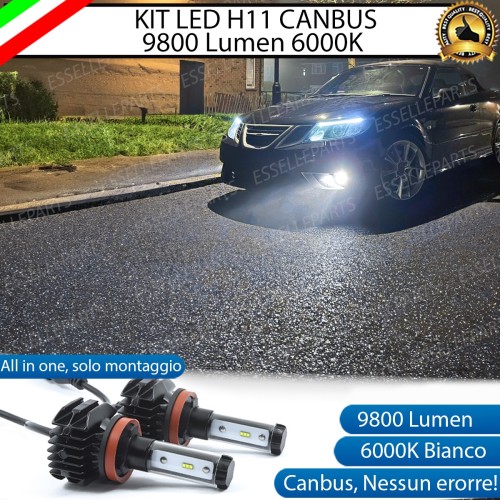 Kit Full LED H8 9800 LUMEN 6000K Fendinebbia SAAB 9-3 X