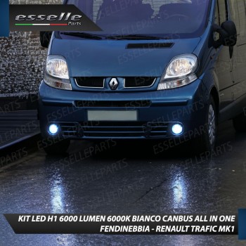 Kit Full LED coppia H1 6000 LUMEN Fendinebbia per RENAULT TRAFIC MK1