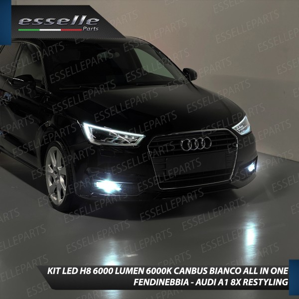 Kit Full LED H8 6000 LUMEN Canbus 6000K Fendinebbia AUDI A1 RESTYLING