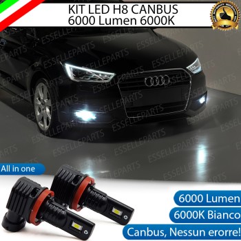 Kit Full LED H8 6000 LUMEN Canbus 6000K Fendinebbia AUDI A1 RESTYLING