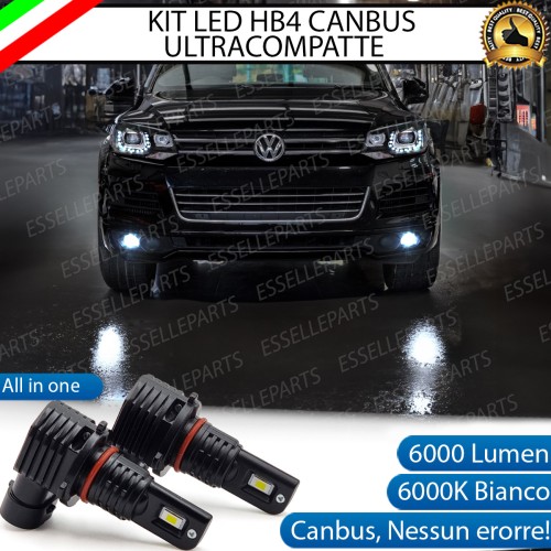 Kit Full LED HB4 6000 LUMEN Canbus 6000K Bianco Fendinebbia per VW TOUAREG 7P