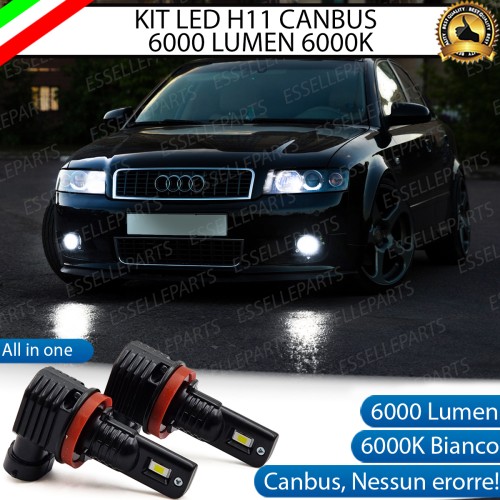 Kit Full LED H11 6000 LUMEN Canbus 6000K Bianco Fendinebbia Audi A4 B6