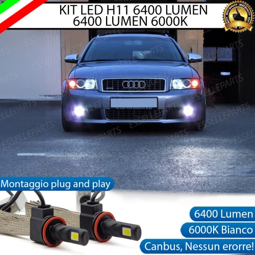 Kit Full LED H11 Fendinebbia 6400 LUMEN Audi A4 B6