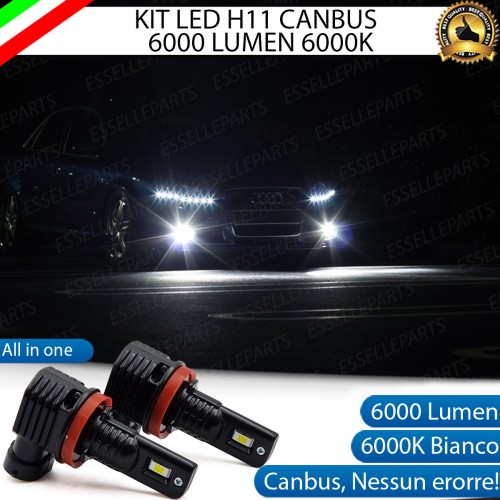 Kit Full LED H11 6000 LUMEN Canbus 6000K Bianco Fendinebbia AUDI A4 B7