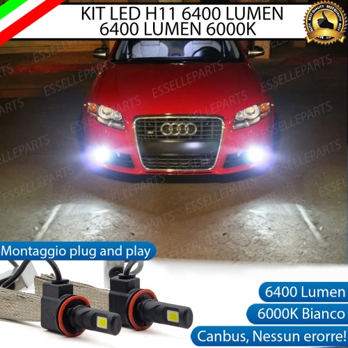 Kit Full LED Fendinebbia H11 6400 LUMEN AUDI A4 B7