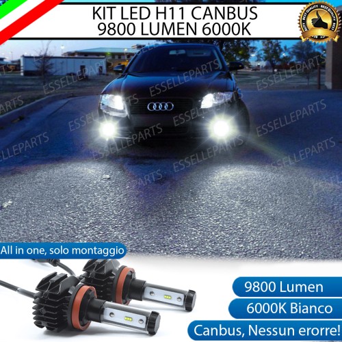 Kit Full LED H11 9800 LUMEN 6000K Fendinebbia AUDI A4 B7